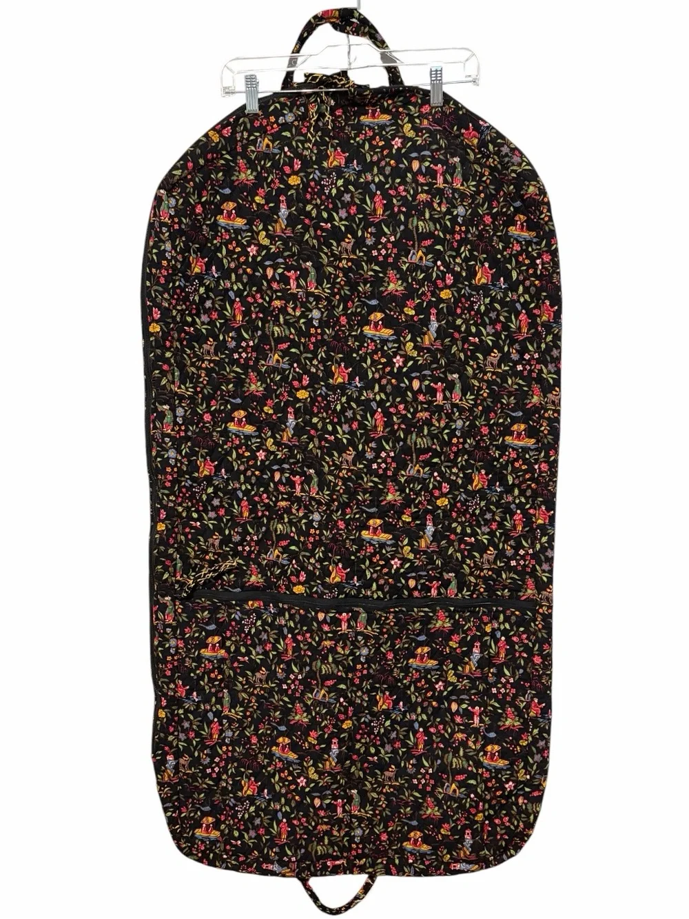 NWOT VTG Vera Bradley Retired Print Ming Black Quilted Travel Garment Bag